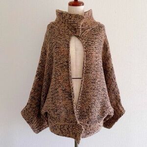 Dries Van Noten Dolman Wool Sweater Jacket Multicoloured size Medium